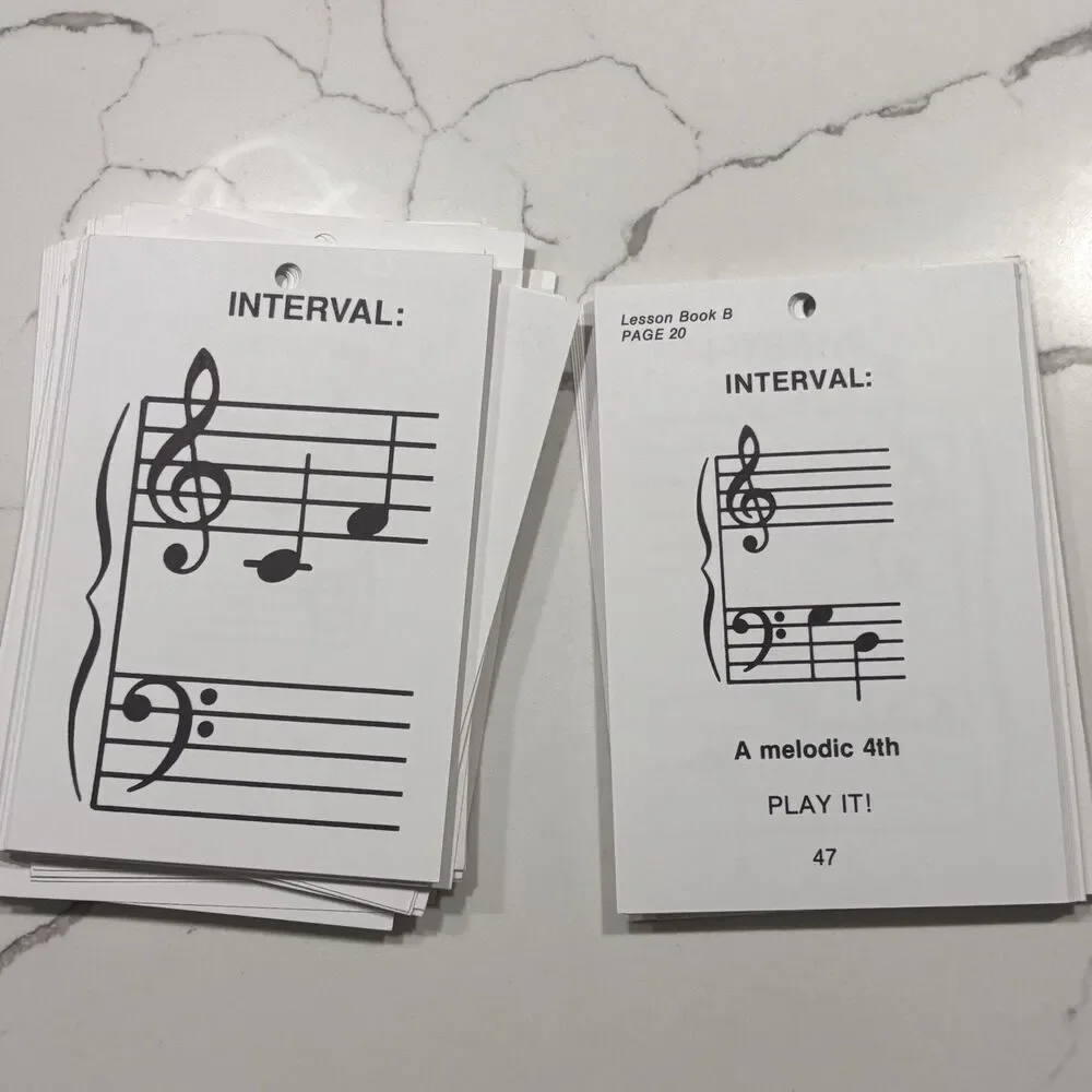 Alfred's Basic Piano Prep Course: Flash Cards Levels A & B Open Package EUC!
